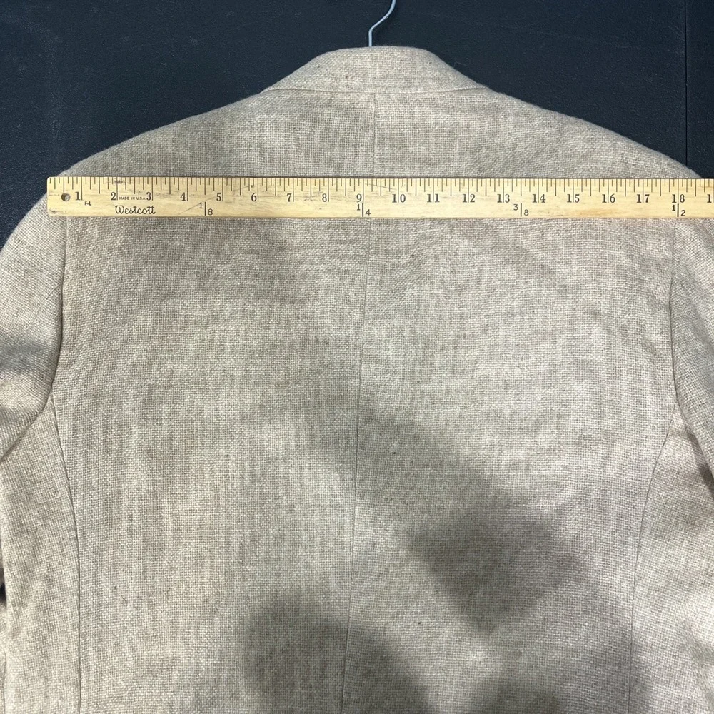 Michael J Daniel Vintage Blazer Mens 42 Tan Tweed Sport Coat Two Button Jacket